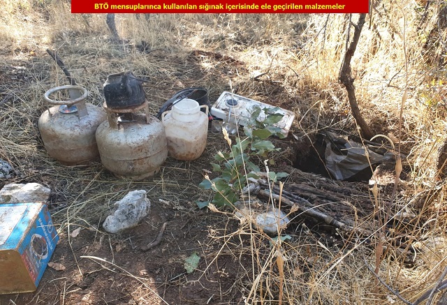 Diyarbakır'da teröristlerin kullandığı 21 mağara ve sığınak imha edildi